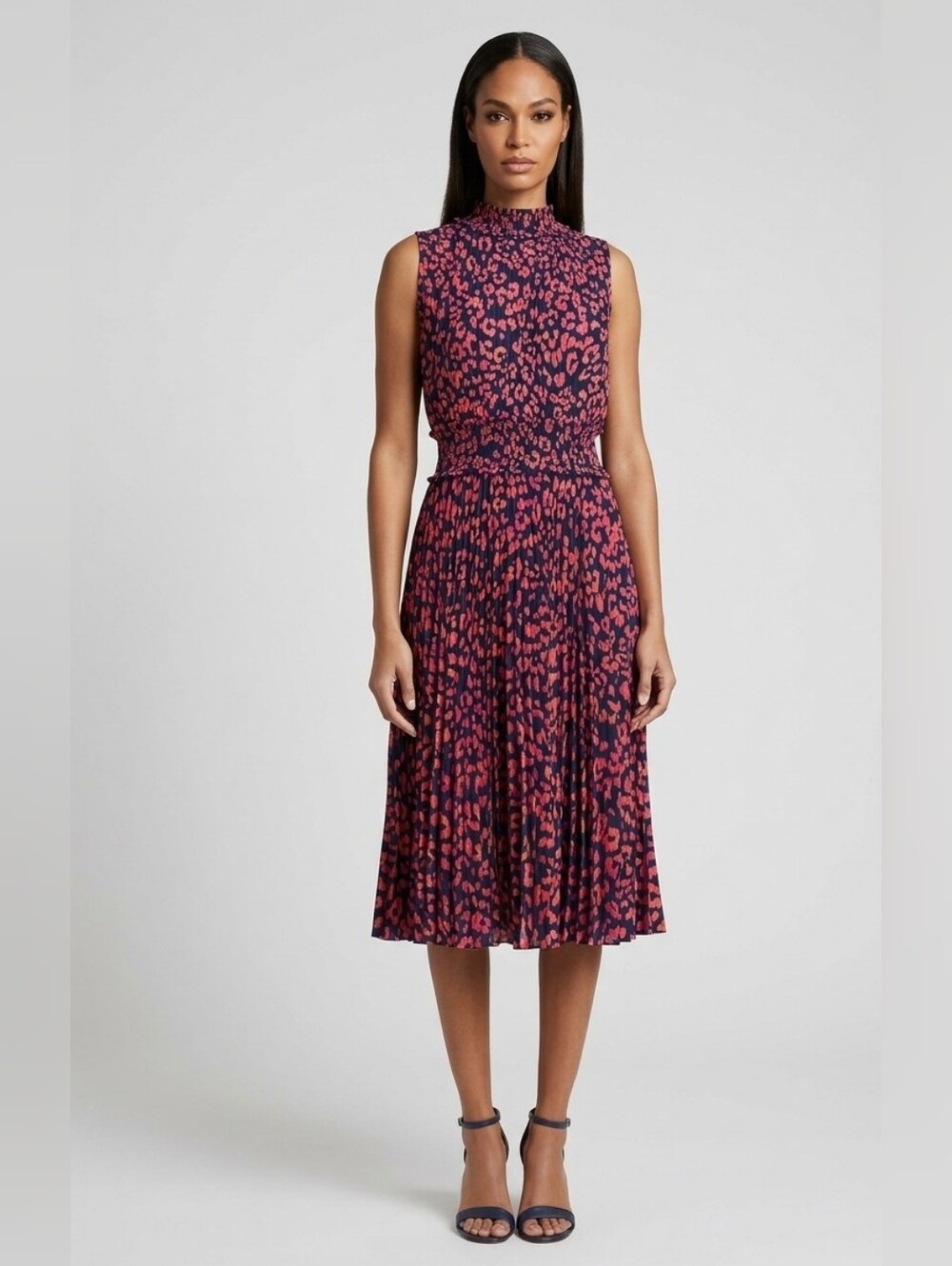 Nanette Lepore | Pleated Abstract Print Dress